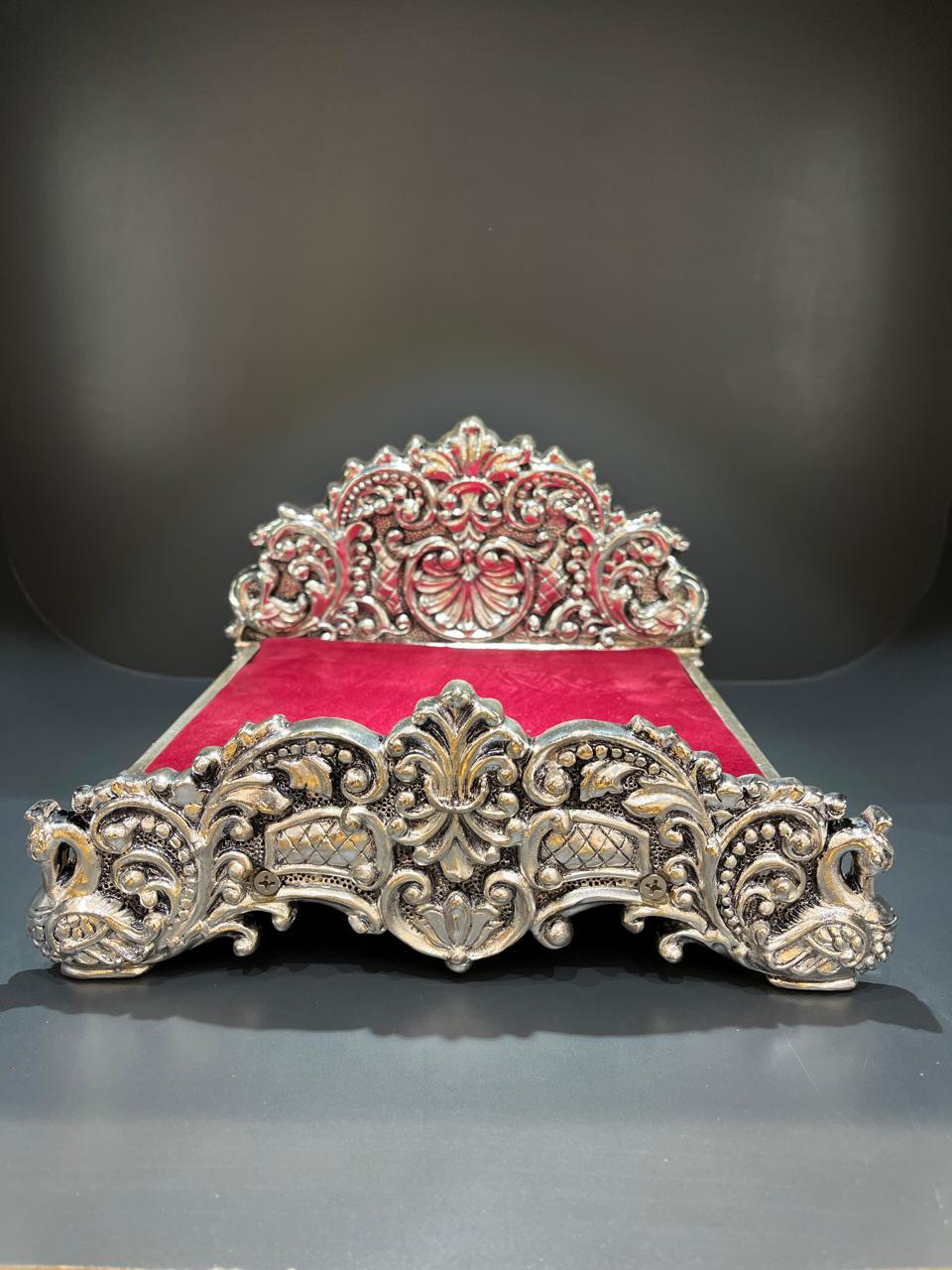 Silver Laddu Gopal Bed Big