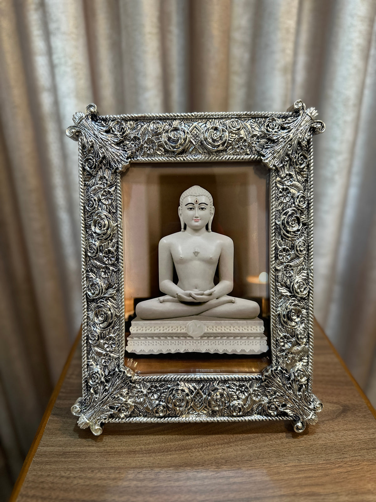 Silver Rose Frame