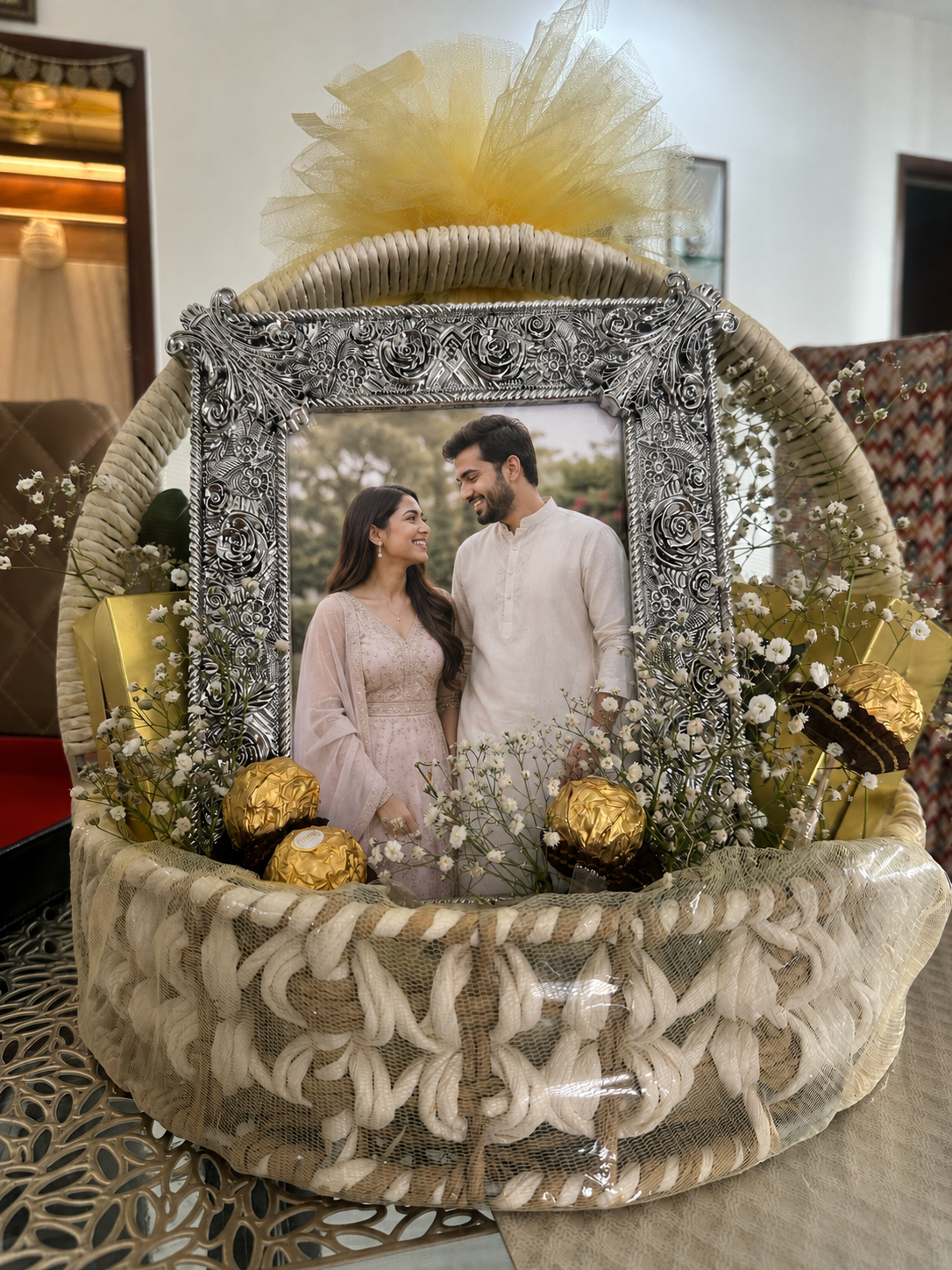 Silver Rose Frame