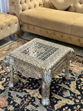 Silver Table with Mother of Pearl Detailing