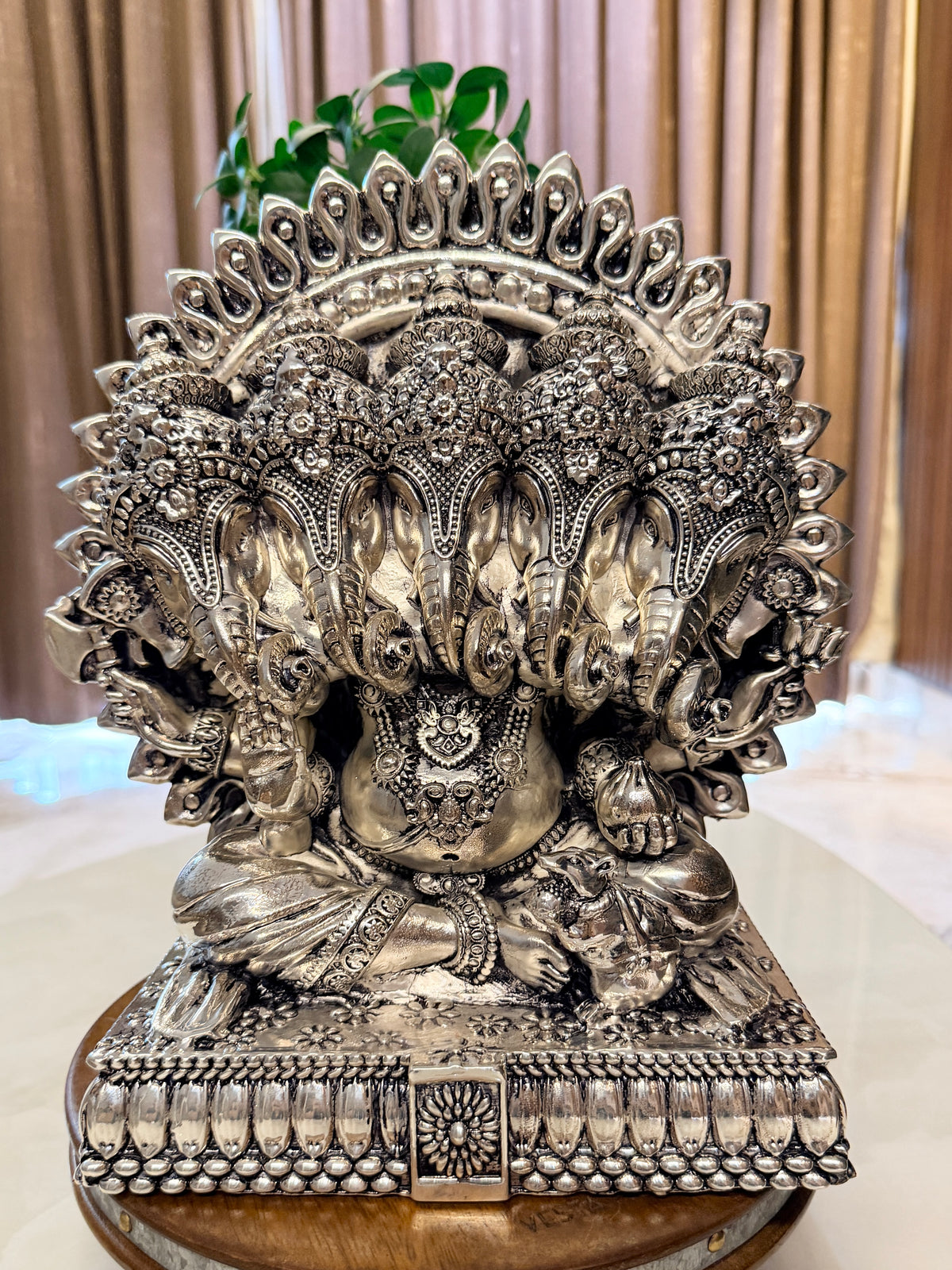 Silver Panchmukhi Ganeshji
