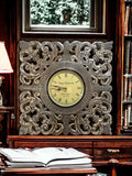 Silver Square Wall Clock