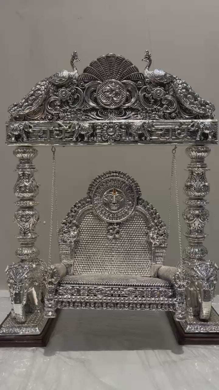 Silver Laddu Gopal Jhulla