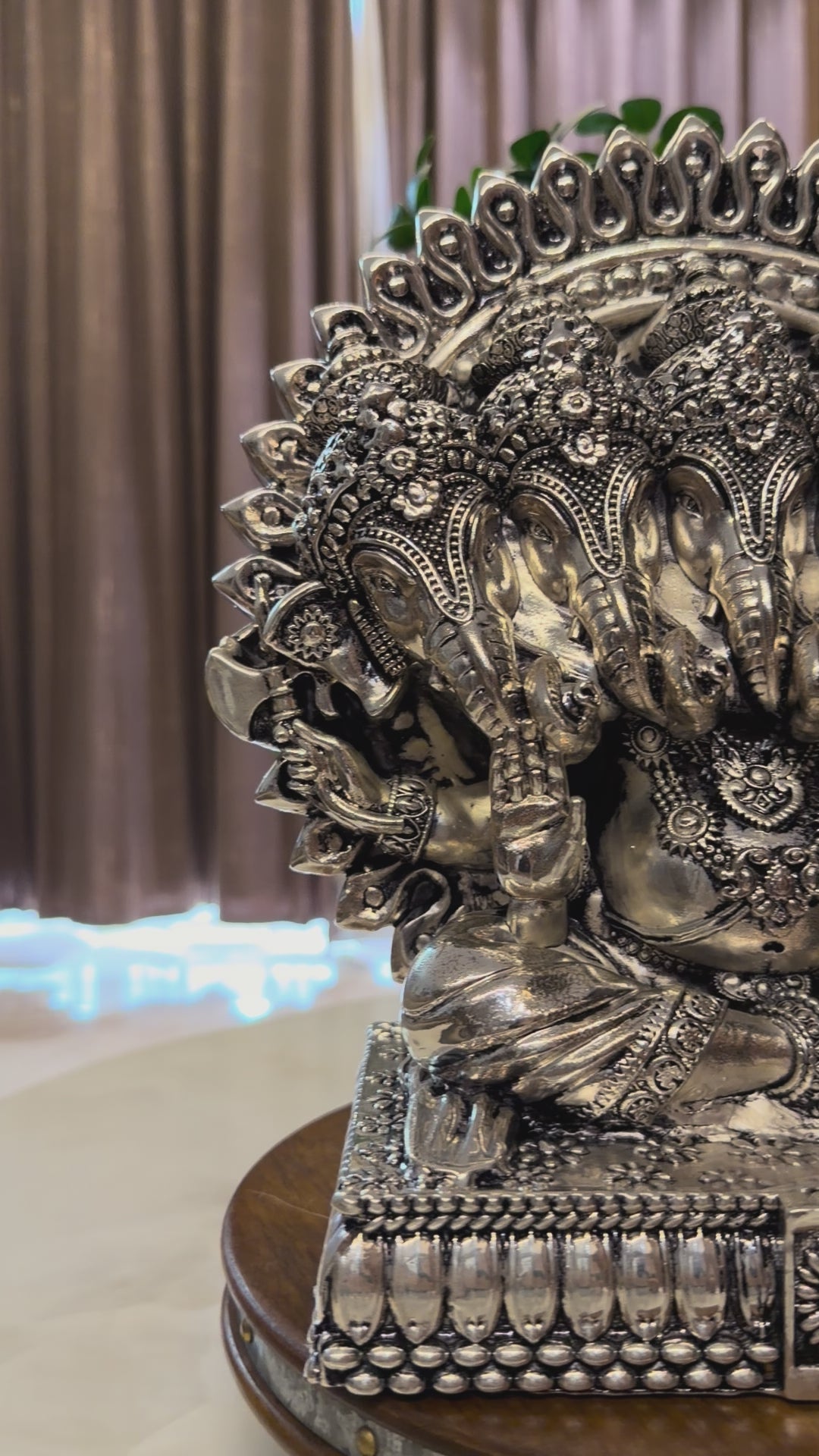 Silver Panchmukhi Ganeshji