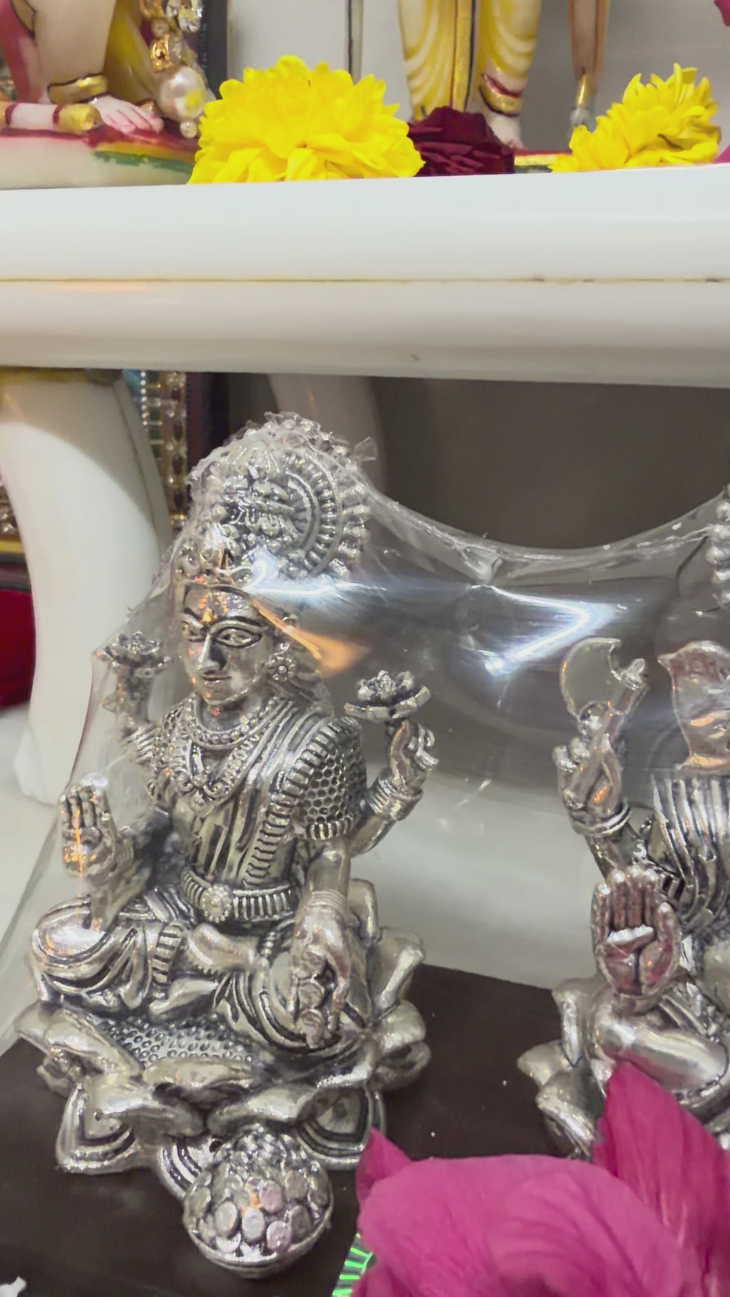 Ganesh, Laxmi & Saraswati Idol Set