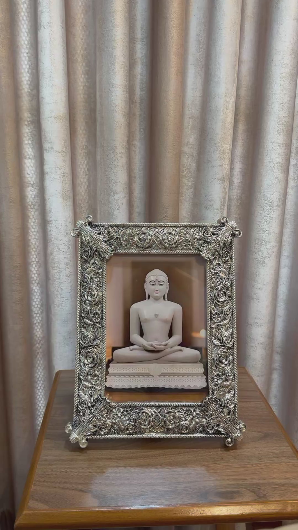 Silver Rose Frame