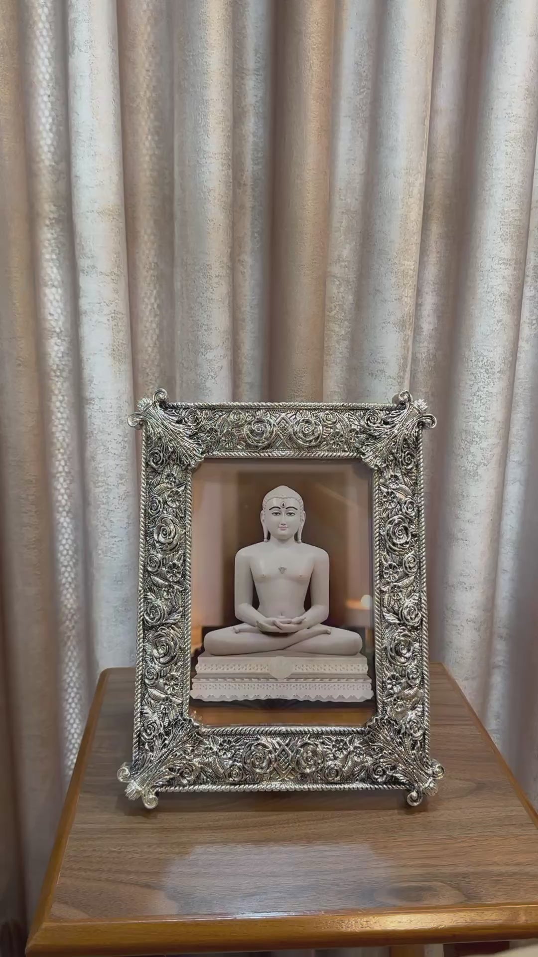 Silver Rose Frame